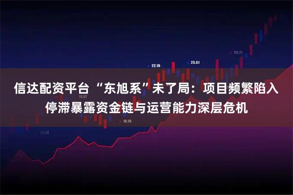 信达配资平台 “东旭系”未了局:项目频繁陷入停滞暴露资金链与运营能力深层危机